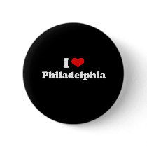 I Love Philadelphia Tshirt White Tshirt Pins