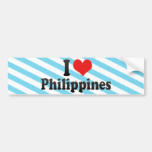 I Love Philippines Bumper Stickers