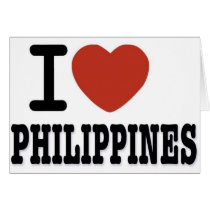 I LOVE PHILIPPINES cards