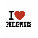 I LOVE PHILIPPINES t-shirts