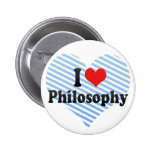 I Love Philosophy Button