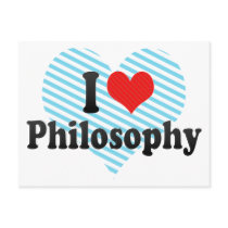 I Love Philosophy Post Cards