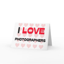 I LOVE PHOTOGRAPHERS cards