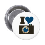 I Love Photography for Women Pinback Buttons