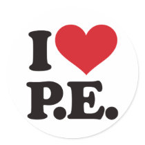 I Love Physical Education! stickers