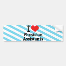 I Love Physician Assistants Bumper Sticker