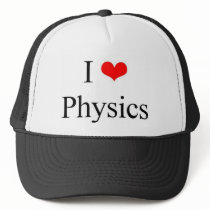 I Love Physics hats