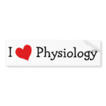 I Love Physiology bumper stickers