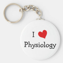 I Love Physiology Keychain