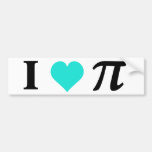 I Love Pi Bumper Stickers