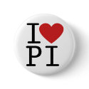 I LOVE PI buttons