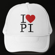 I Love PI (Cap) hats
