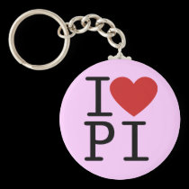 I Love PI (Keychain) keychains
