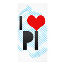 I Love PI Custom Photo Card