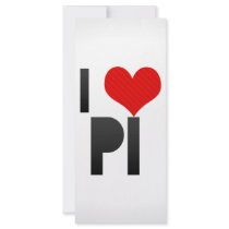 I Love PI Customized Rack Card