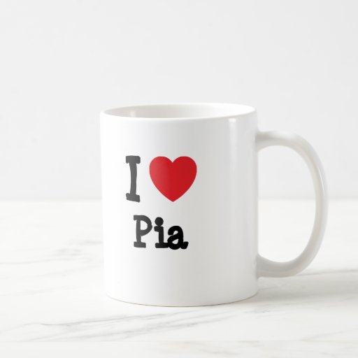I love Pia heart T-Shirt Coffee Mugs