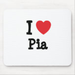 I love Pia heart T-Shirt Mouse Pad