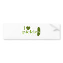 I Love Pickles bumper stickers