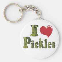I Love Pickles Keychains