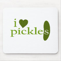 I Love Pickles Mouse Mats
