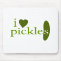 I Love Pickles mousepads by worldsfair I Love Pickles mousepads