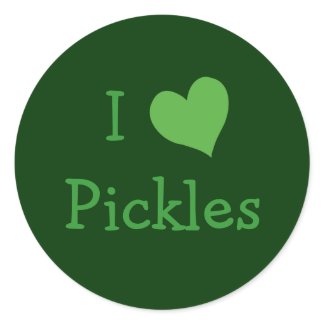 I Love Pickles sticker