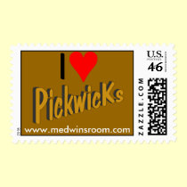 I love Pickwicks Postage stamps