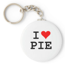 I love pie (black lettering) keychain