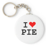 I love pie (black lettering) keychains
