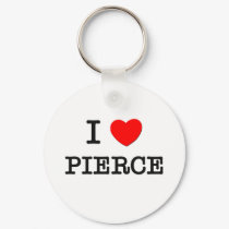 I Love Pierce keychains