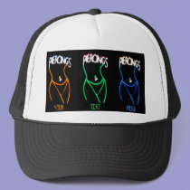 I Love Piercings - Ladies Silhouette Hat hats