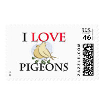 I Love Pigeons postage by tshirtshirts I Love Pigeons postage