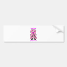 I LOVE PIGGIES - LOVE TO BE ME BUMPER STICKERS