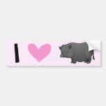I Love Pigs Bumper Sticker