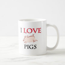 I Love Pigs Mugs