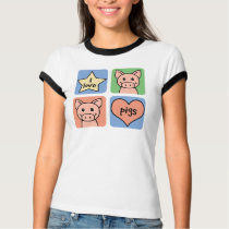 I Love Pigs t-shirts by mikaushop I Love Pigs t-shirts