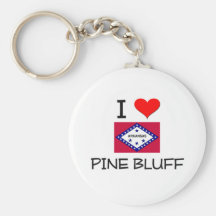 I Love PINE BLUFF Arkansas Key Chains