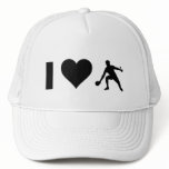 I Love Ping Pong hats