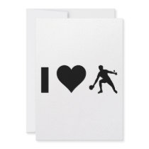 I Love Ping Pong Invites