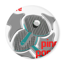 I Love Ping Pong Loving the Ping Pong Refrigerator Magnets