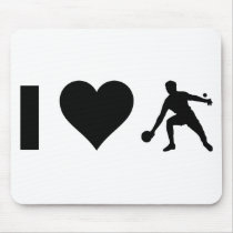 I Love Ping Pong Mousepad