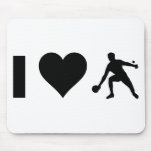 I Love Ping Pong Mousepad