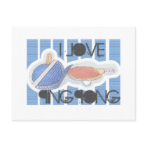 I Love Ping Pong Ping Pong Dude! Postcards