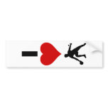I Love Ping Pong (Vertical) Bumper Stickers