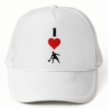 I Love Ping Pong (Vertical) hats