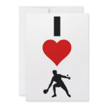 I Love Ping Pong (Vertical) Custom Invitations