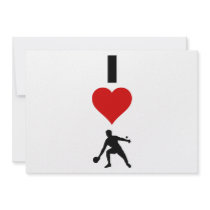 I Love Ping Pong (Vertical) Custom Invite