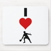 I Love Ping Pong (Vertical) Mousepads