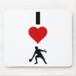 I Love Ping Pong (Vertical) Mousepads