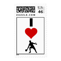 I Love Ping Pong (Vertical) Postage Stamp